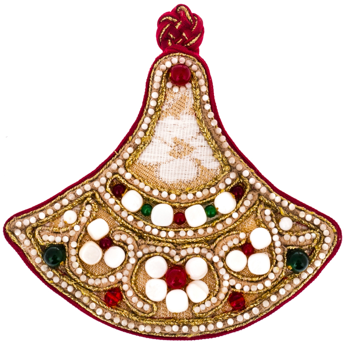 Exclusive author's work "Vologda wedding crown, XIX century" with a crosspiece