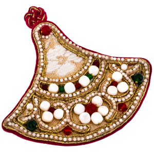 Exclusive author's work "Vologda wedding crown, XIX century" with a crosspiece