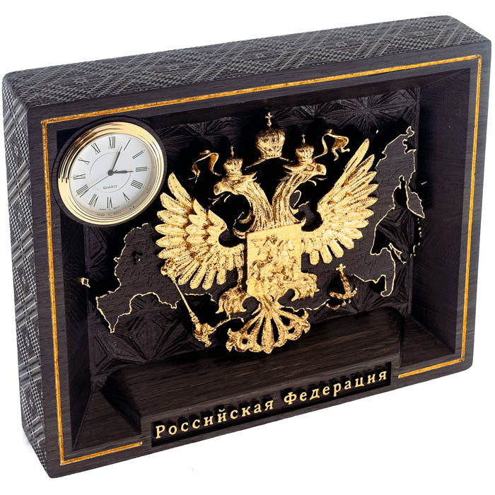 Gift set made of stained oak with murals and whiskey glasses
