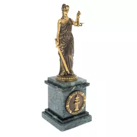 Bronze statuette "The Law" (Themis)