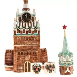 Moscow gift set with book and damask
