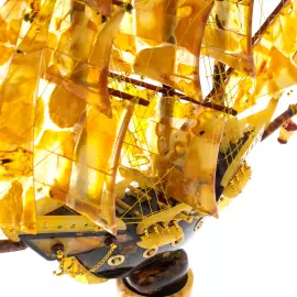 Amber composition "Ship" small