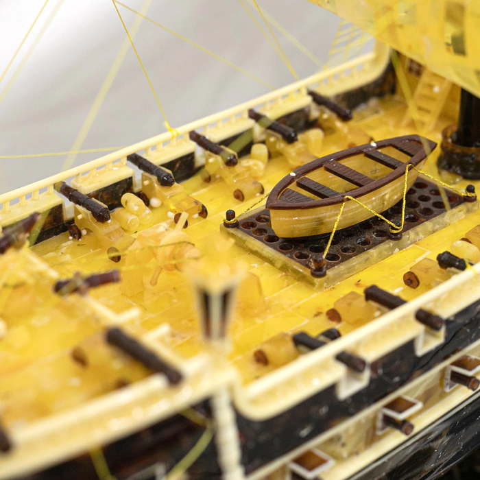 The amber ship "Bark Kruzenstern"