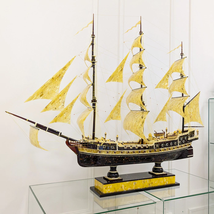 The amber ship "Bark Kruzenstern"