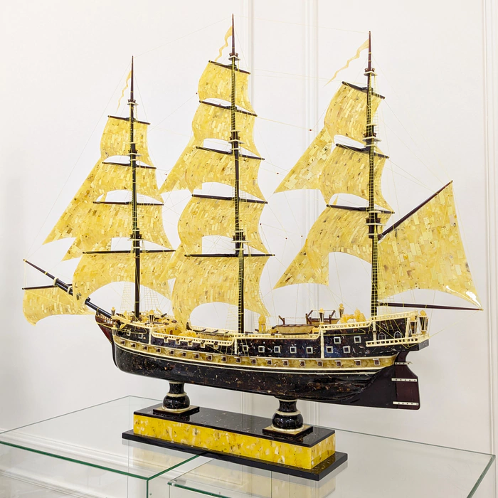The amber ship "Bark Kruzenstern"