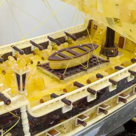 The amber ship "Bark Kruzenstern"