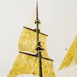 The amber ship "Bark Kruzenstern"