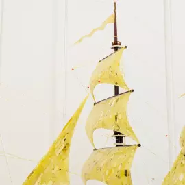 The amber ship "Bark Kruzenstern"