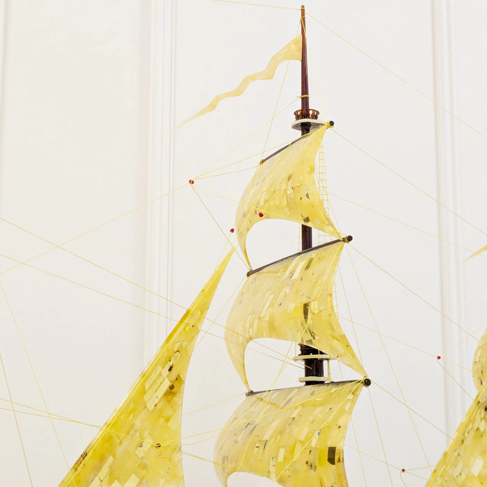 The amber ship "Bark Kruzenstern"