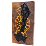 Backgammon from walnut root and amber "Luna" from the collection "Legends of the East"