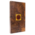 Backgammon from walnut root and amber "Luna" from the collection "Legends of the East"