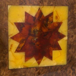 Backgammon from walnut root and amber "Luna" from the collection "Legends of the East"