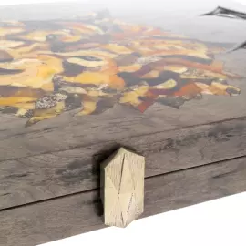 Нарды из карельской березы и янтаря "Волк" из коллекции "Легенды мира"