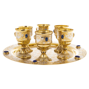 Lazur wine set for 6 persons, Zlatoust