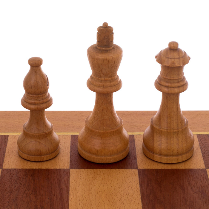 Chess made of beech "Staunton Beech"