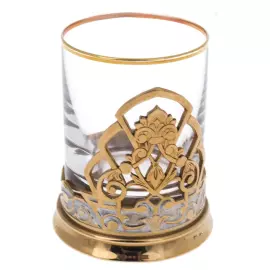 Набор для водки "Мотив" на 6 персон, 8 предметов, Златоуст