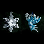 Set of Christmas tree toys "Festive" collection "Christmas" shape and color to choose from, 2 pcs