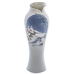 Porcelain flower vase "Inspiration - winter fairy tale"