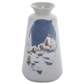 Фарфоровая ваза для цветов "Лира - зимняя сказка"