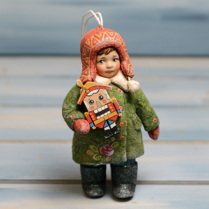 Collectible Christmas tree toy "Jan with the Nutcracker" from the collection "XIX century"