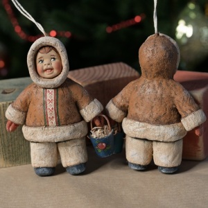 Collectible Christmas tree toy "Northern children" from the Arctic collection