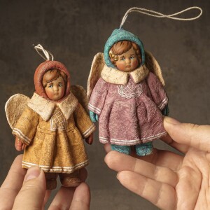 Collectible Christmas tree toy "Angel" from the collection "New Year"