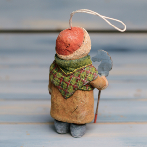Collectible Christmas tree toy "Kolenka with a horse" from the collection "Soviet Childhood"
