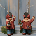 Collectible Christmas tree toy "Kids in a mask" from the collection "Children's matinee"