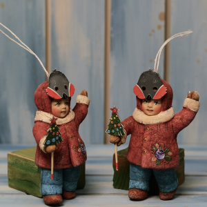 Collectible Christmas tree toy "Kids in a mask" from the collection "Children's matinee"
