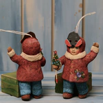 Collectible Christmas tree toy "Kids in a mask" from the collection "Children's matinee"