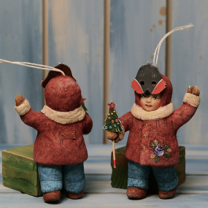 Collectible Christmas tree toy "Kids in a mask" from the collection "Children's matinee"