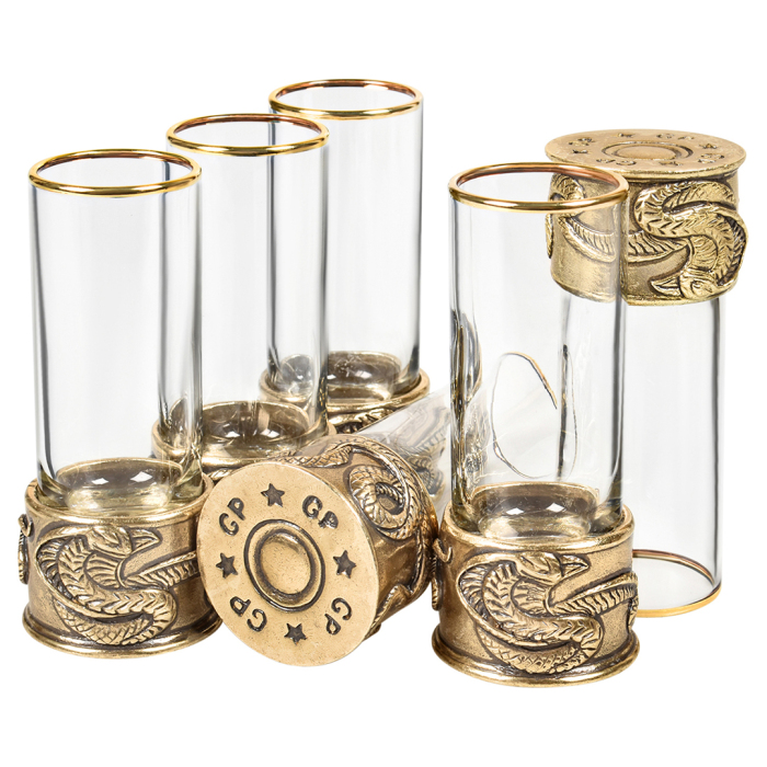 A set of Snake stacks with a figurine, for 12 people, in a box