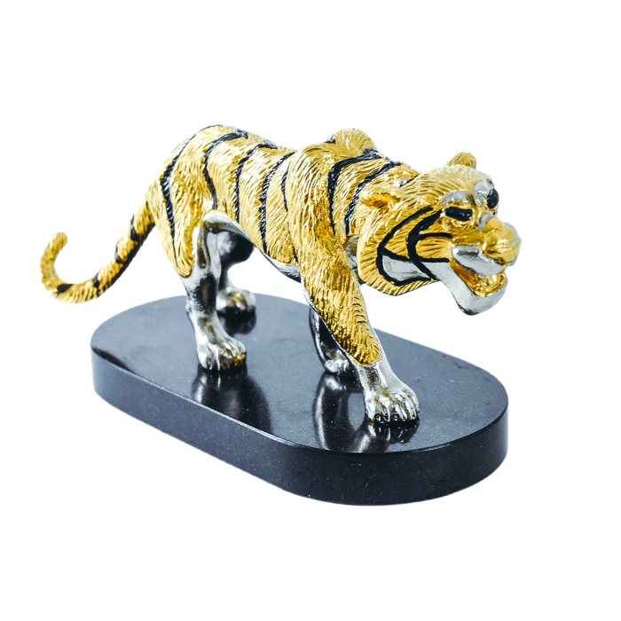 Tiger on a small stand (dolerite)