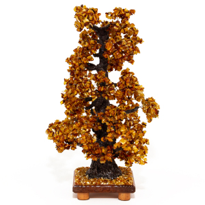 Souvenir made of amber "Money oak"