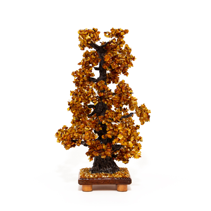 Souvenir made of amber "Money oak"