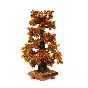 Souvenir made of amber "Money oak"