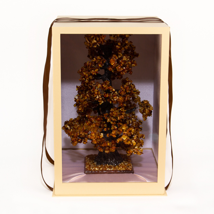 Souvenir made of amber "Money oak"