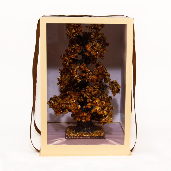 Souvenir made of amber "Money oak"