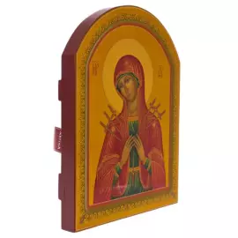 Набор подарочный "Иконы" с яйцом-иконой и иконой "Божья Матерь Семистрельная"