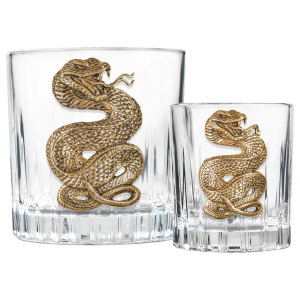 A set of glasses, glasses and statuettes "Snake. Timeless" for 6 people, in a box