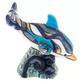 Ceramic figurine "Diving dolphin"