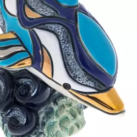 Ceramic figurine "Diving dolphin"