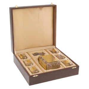 Vodka set "From Russia with love" for 6 persons, Zlatoust
