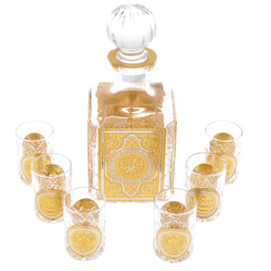 Vodka set "From Russia with love" for 6 persons, Zlatoust