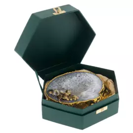 Подставка из агата "Желуди" светлая