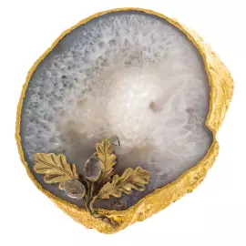 Подставка из агата "Желуди" светлая