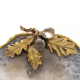 Подставка из агата "Желуди" светлая