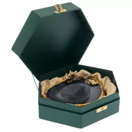 Подставка из агата "Желуди" тёмная