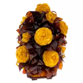 Сувенир из янтаря "Икебана Киото" средний