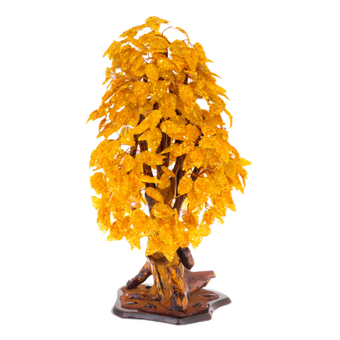 Amber souvenir "Tree of Happiness" large